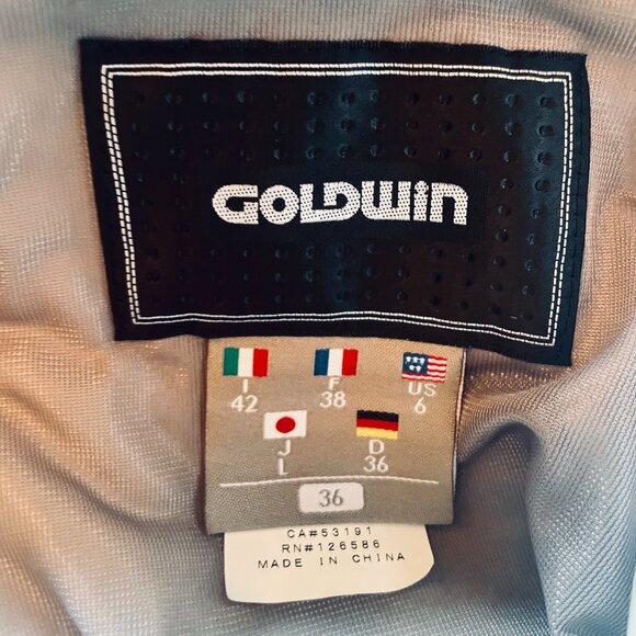 NEW Goldwinn Ladies White Ski Fitted Pants GTEC Stretch W/Black Suspenders - Picture 9 of 14